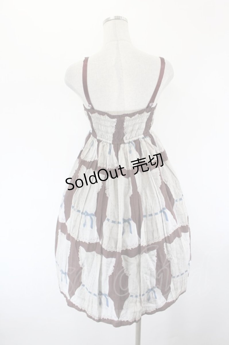 画像3: Emily Temple cute / アンティークドレスノースリーブワンピース  ブラウン I-26-09-16-064-ET-OP-SA-ZI (3)