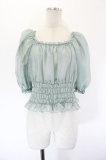 画像1: MILK / Dollパフトップス  サックス I-26-09-16-008-ML-TO-SA-ZI (1)