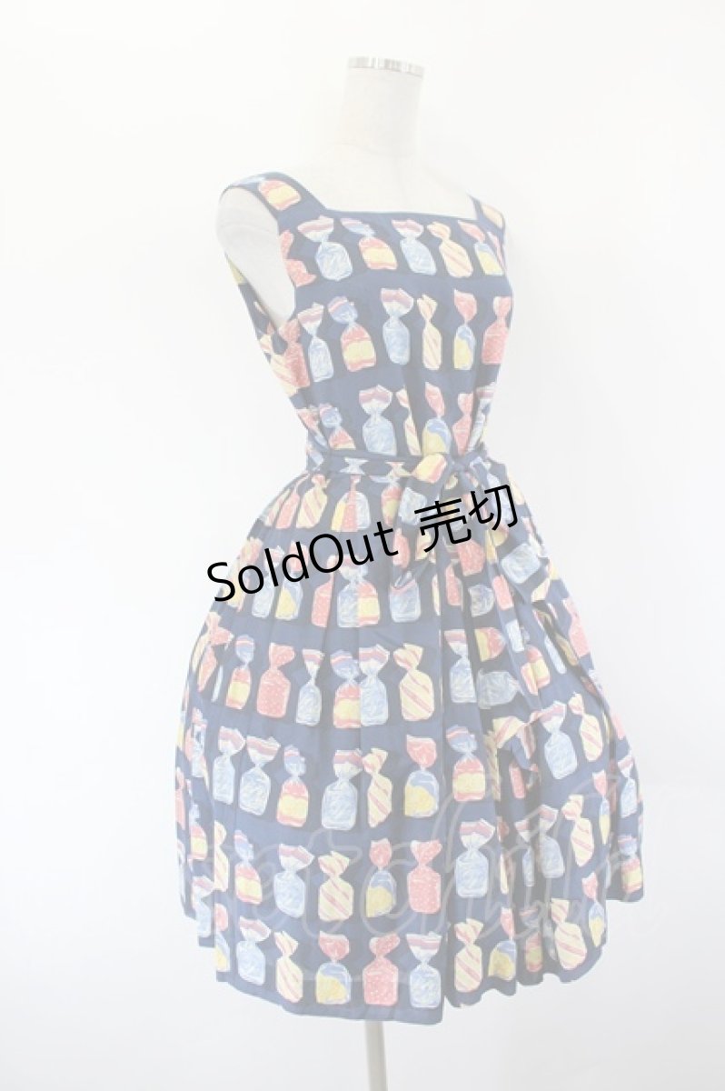 画像4: Jane Marple / Fruit Candyサンドレス  紺 I-26-09-16-065-JM-OP-SA-ZI (4)