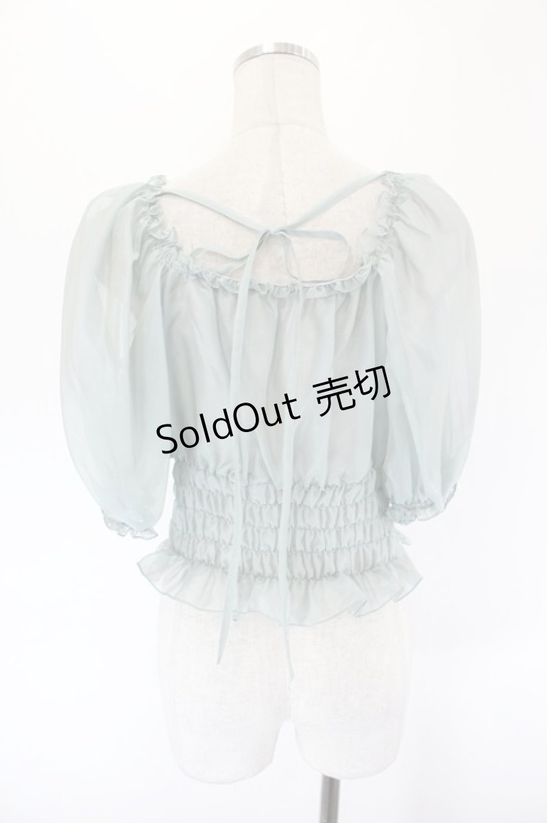 画像2: MILK / Dollパフトップス  サックス I-26-09-16-008-ML-TO-SA-ZI (2)
