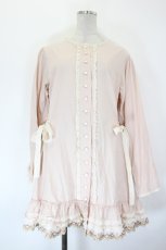 画像1: PINK HOUSE / 配色使いチュニックブラウス  ピンク I-26-09-16-084-LO-BL-SA-ZI (1)
