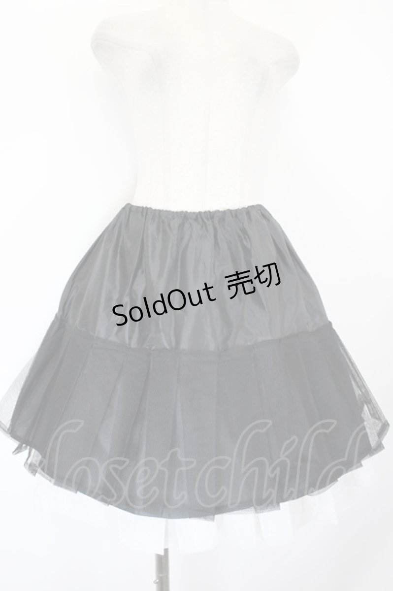 画像4: metamorphose / フロントあみあげタックスカート  黒 I-26-09-16-088-ME-SK-TE-ZI (4)