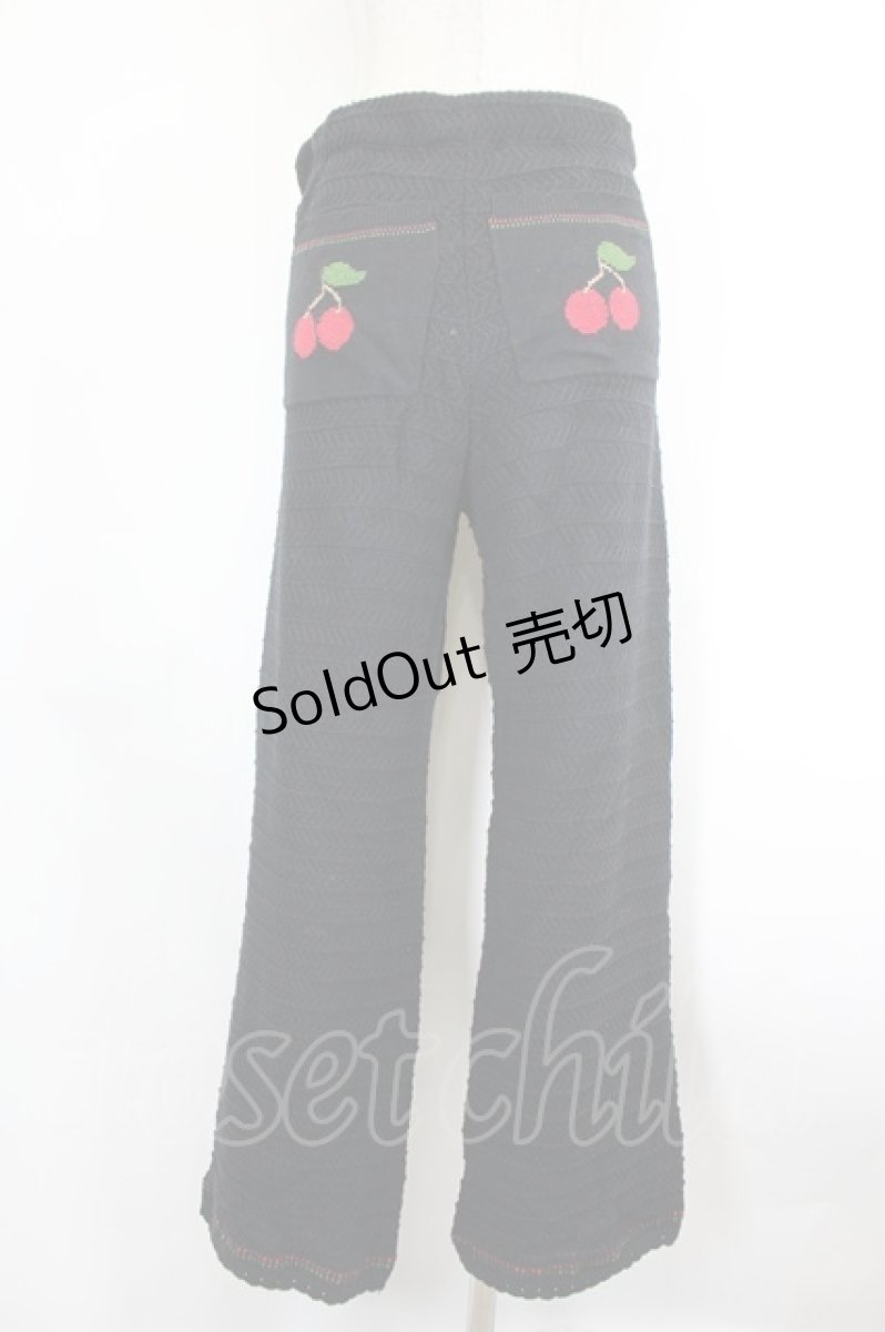 画像2: Katie / FRUITS POP long pants F 黒 I-26-09-16-099-LO-TO-TE-ZI (2)