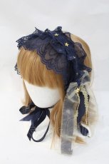 画像1: Angelic Pretty / Twinkle Starヘッドドレス  紺 I-26-09-16-113-AP-ZA-SA-ZI (1)