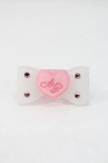 画像1: Angelic Pretty / きらめきハートリボンリング  白×ピンク I-26-09-16-119-AP-AC-TE-ZI (1)