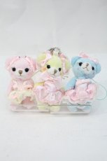 画像1: BABY,THE STARS SHINE BRIGHT / なかよしくみゃちゃんストラップ3匹セット  ピンク×サックス×イエロー I-26-09-16-131-BA-ZA-TE-ZI (1)
