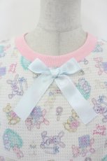 画像4: Nile Perch / Baby Giftワッフルカットソー  白×ピンク I-26-09-16-017-LO-TO-TE-ZI (4)