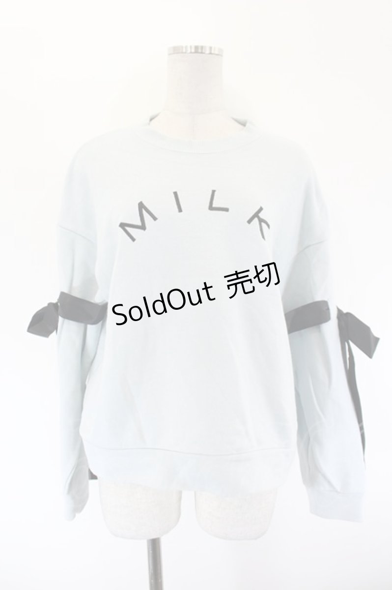 画像1: MILK / Ribbon stringトップス  サックス I-26-09-16-020-ML-TO-TE-ZI (1)
