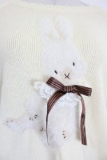 画像3: PINK HOUSE / クッキーラビッツモチーフニットプルオーバー  アイボリー I-26-09-17-048-LO-TO-TE-ZI (3)
