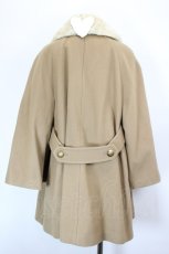 画像2: Jane Marple / Fur Collar Cape Coat コート M ベージュ I-26-09-17-066-JM-CO-TE-ZI (2)