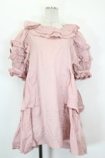 画像1: PINK HOUSE / little sunny bite×PINK HOUSE cambrick frill blouse  ピンク I-26-09-17-080-LO-BL-TE-ZI (1)