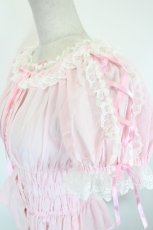 画像3: Angelic Pretty / レースアップオフショルダーブラウス  ピンクＸ白 I-26-09-17-001-AP-BL-SA-ZI (3)