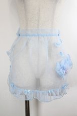 画像1: LOLITAその他(お買取対象外) / キャンディ付きオーガンジーエプロン  サックス I-26-09-17-101-LO-ZA-SA-ZI (1)