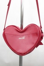 画像2: MILK / ハートリボンショルダーバッグ  赤 I-26-09-17-106-ML-BG-TE-ZI (2)
