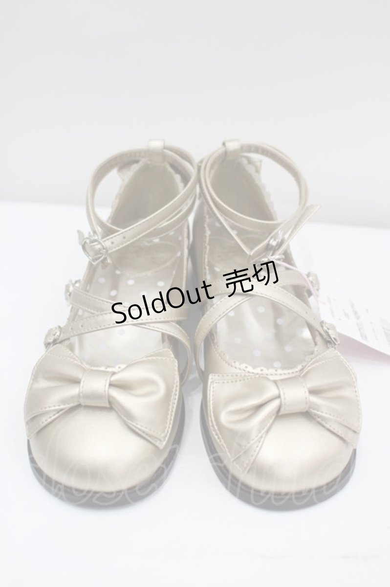 画像1: Angelic Pretty / Tea Partyシューズ M ゴールド I-26-09-17-139-AP-SH-SA-ZI (1)