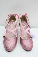 画像1: Angelic Pretty / Partyグリッターシューズ M ピンク I-26-09-17-140-AP-SH-SA-ZI (1)