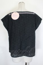 画像2: Katie / SUMMER HEROINE lacy blouse  BLACK×PINK I-26-09-17-024-LO-TO-TE-ZI (2)