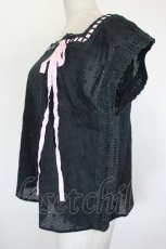 画像3: Katie / SUMMER HEROINE lacy blouse  BLACK×PINK I-26-09-17-024-LO-TO-TE-ZI (3)