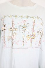 画像3: PINK HOUSE / メリーゴーラウンドプリントカットソー M サックス I-26-09-21-035-LO-SK-TE-ZI (3)