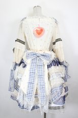 画像2: BABY,THE STARS SHINE BRIGHT / Voyage dans le temps  Belle Epoque の空の下  ワンピースドレス  白Ｘ青 I-26-09-21-047-BA-OP-SA-ZI (2)