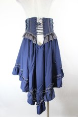 画像3: Ozz oneste / 薔薇十字刺繍コルセットスカート  ネイビー I-26-09-21-088-OO-SK-TE-ZI (3)
