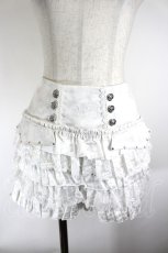 画像1: DimMoire / 聖章ナポレオンフリルパンツ M 白 I-26-09-21-095-PU-PA-TE-ZI (1)