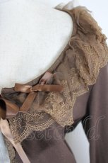画像3: m petit by misako / AOK*フリルレースカーディガン L 中茶 I-26-09-21-010-LO-TO-SA-ZI (3)
