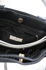 画像3: m petit by misako / AMレースアップ 2WAY トートバッグ  黒Ｘゴールド I-26-09-21-105-LO-BG-SA-ZI (3)