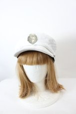 画像1: DimMoire / HeartCoreミリタリーキャップ  白 I-26-09-21-119-PU-AC-TE-ZI (1)