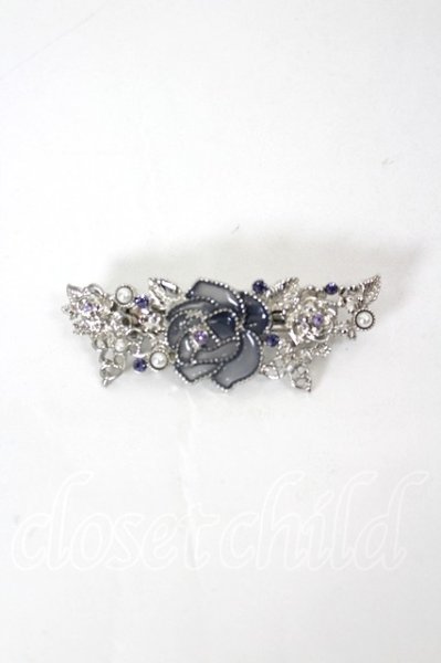 axes femme / ステンドローズバレッタ シルバー I-26-09-21-129-AX-AC
