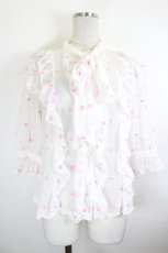画像1: Angelic Pretty / Petit Heartブラウス  白Ｘピンク I-26-09-21-003-AP-BL-SA-ZI (1)