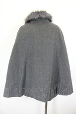 画像2: OLIVE des OLIVE / ファー襟コート  グレー I-26-09-23-068-LO-CO-SA-ZI (2)