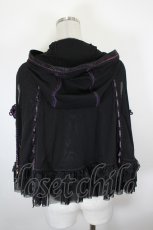 画像4: Ozz oneste / 椿刺繍涼風ケープ  黒 I-26-09-23-007-OO-TO-TE-ZI (4)