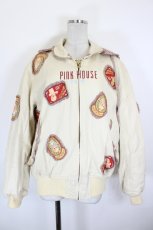 画像1: PINK HOUSE / キューピーワッペンフード付きブルゾン  ベージュ I-26-09-23-076-LO-JA-SA-ZI (1)
