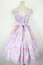 画像2: Angelic Pretty / Comic Toysジャンパースカート  ラベンダー I-26-09-23-077-AP-OP-SA-ZI (2)