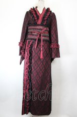 画像1: Hoshibako Works / 月影の待ちびと和様セットアップワンピース M(スカート) ワイン I-26-09-23-079-LO-OP-TE-ZI (1)