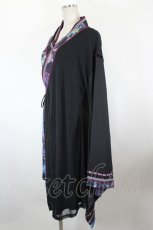 画像2: Ozz oneste / 月光睡蓮着物袖カーディガン  黒 I-26-09-23-009-OO-TO-TE-ZI (2)