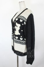 画像2: Candy Stripper / WICKED BEAR CARDIGAN  黒 I-26-09-23-010-PU-TO-TE-ZI (2)