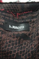 画像6: h.NAOTO / プリントボストンバッグ  黒 I-26-09-23-117-HN-BG-TE-ZI (6)