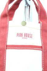 画像4: PINK HOUSE / ミニキャンバストート  アイボリー×レッド I-26-09-23-127-LO-BG-SA-ZI (4)
