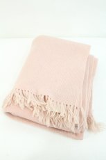 画像3: INGEBORG / ニットフリンジ大判ストール  ピンク I-26-09-23-128-LO-ZA-SA-ZI (3)