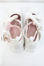 画像2: DearMyLove / スカラップレースリボンシューズ 24.5CM 白 I-26-09-23-138-GO-SH-SA-ZI (2)