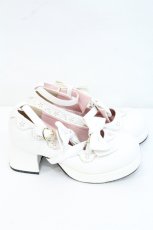 画像4: DearMyLove / スカラップレースリボンシューズ 24.5CM 白 I-26-09-23-138-GO-SH-SA-ZI (4)