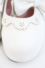 画像5: DearMyLove / スカラップレースリボンシューズ 24.5CM 白 I-26-09-23-138-GO-SH-SA-ZI (5)