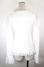 画像3: BABY,THE STARS SHINE BRIGHT / Papillonnage en eclats シフォンプルオーバー  白 I-26-09-23-002-BA-TO-SA-ZI (3)