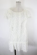 画像1: INGEBORG / フラワー刺繍レースチュニックブラウス  白 I-26-09-23-025-LO-BL-SA-ZI (1)