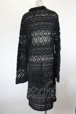画像3: INGEBORG / 襟付きロングカーディガン 11号 ブラック I-26-09-25-058-LO-TO-SA-ZI (3)