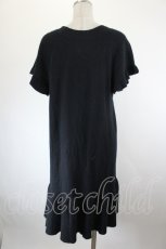画像3: INGEBORG / ニットVネック半袖チュニック 11号 ブラック I-26-09-25-059-LO-OP-SA-ZI (3)