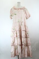 画像1: PINK HOUSE / マーガレットブーケプリントワンピース  ピンク I-26-09-25-077-LO-OP-SA-ZI (1)