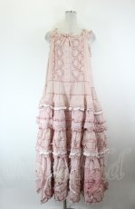 画像1: PINK HOUSE / ローンＸギンガムチェックパッチワークワンピース  ピンク I-26-09-25-078-LO-OP-SA-ZI (1)